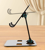 Prix usine Support de tablette en alliage d'aluminium Support de téléphone portable pliable réglable flexible universel de bureau