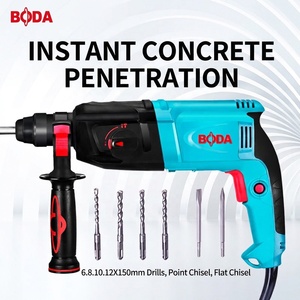 <span class=keywords><strong>Marteau</strong></span> perforateur rotatif SDS Plus BODA H9-26R 850W 26mm, 3 fonctions (perforation, <span class=keywords><strong>marteau</strong></span>, burin), 3.5J d'impact, outil électrique pour béton - Product Image 1