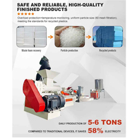 Déchets Plastique Granulateur Mousse Granule Fabrication Eps Fusion À Chaud Extrudeuse Mousse Epe Granulateur Epe Plastique Recyclage Machine