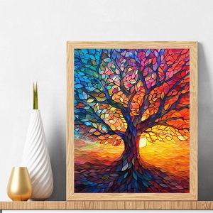 Set de Pintura <span class=keywords><strong>por</strong></span> Números para Principiantes, Estilo Moderno, Paisaje sin Marco, Pinturas de <span class=keywords><strong>Acuarela</strong></span> Ecológicas Hechas a Mano, Pintura <span class=keywords><strong>por</strong></span> Números para Adultos - Product Image 2
