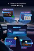 Prelingcar Kontrol Suara AI Cerdas Layar Android untuk Semua Pemutar Video Multimedia Layar Stereo Navigasi GPS CarPlay