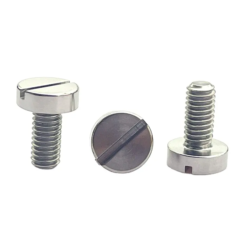 Standard fastener screw supplier DIN84 Slotted bolt gr5 titanium boltsby PYTITANS