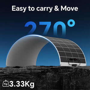 US EU Stock 200W Panneau Solaire Semi-Flexible Mono Flexible Panneau Solaire Voiture Bateau Maison Charge Solaire 12V Étanche - Product Image 4