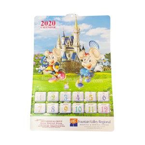 2025 New Custom Promotional 12 Zodiac Symbols Animals Printing 3D Vinyl Embossed Wall Calendar