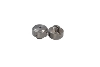 Bouton moleté de précision en acier inoxydable usiné CNC sur mesure, bouton de réglage à verrouillage fendu avec trou latéral pour équipement