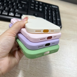 Funda Protectora de TPU Suave Original Reciclada Personalizada, Funda de Silicona Líquida para Teléfono Airpod para <span class=keywords><strong>iPhone</strong></span> 12 13 14 15 Pro Max - Product Image 6