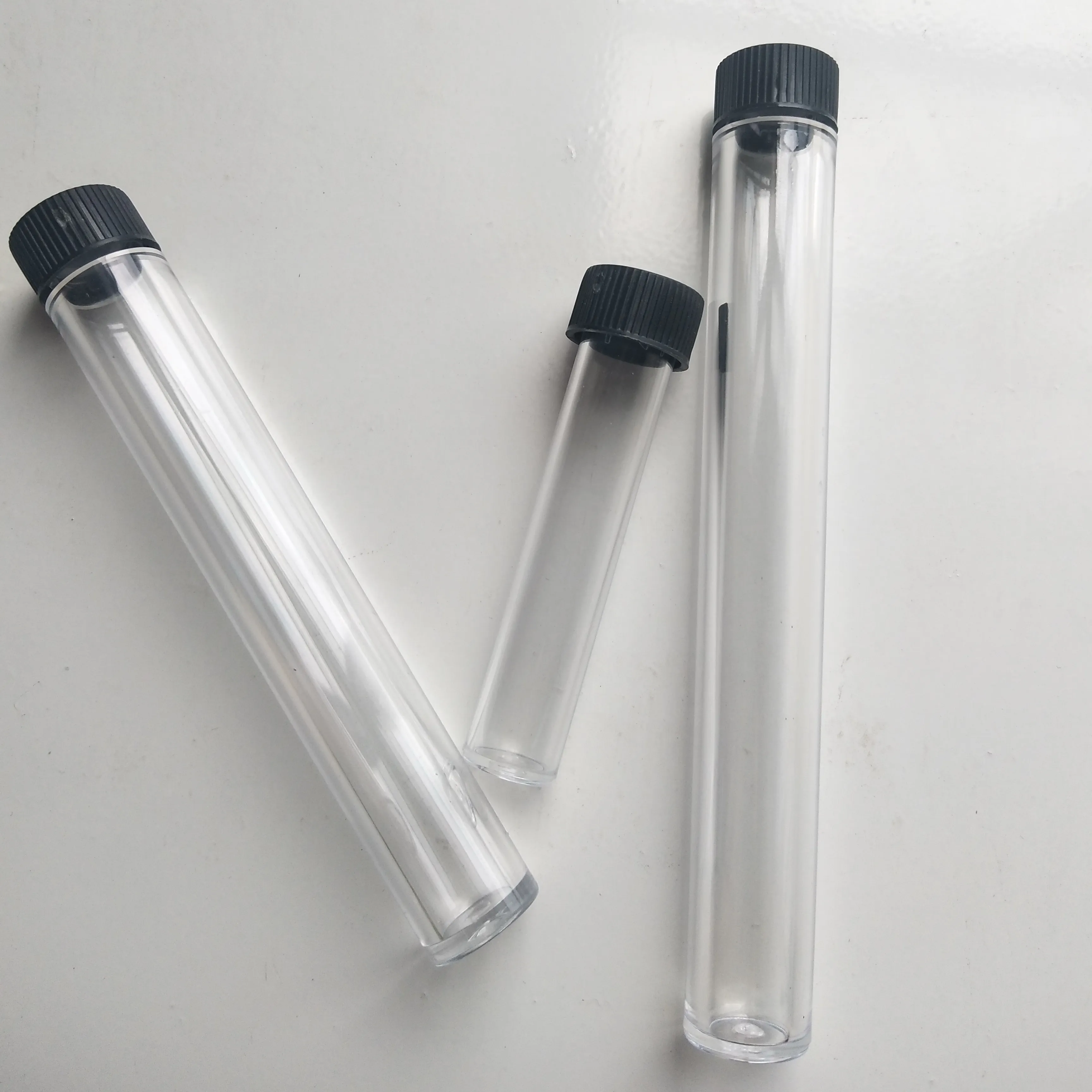 Clear Cr Vaporizer Cartridge Verpakking Buis Vape Pen Plastic 73Mm 85Mm Buis Voor Cbd Olie Cartridge