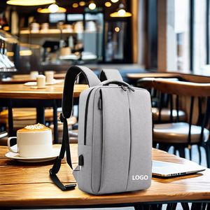 BSCI Factory Custom Logo Nylon Polyester <b>Student</b> School Bags Waterproof Men Business Rucksack Smart Laptop <b>Backpacks</b> with USB - Product Image 1