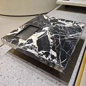 Modern Design Living Room Furniture Marble Storage Sintered Stone Centre Coffee <b>Table</b> - Product Image 6