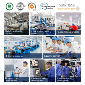 Huahao Mochila mới có thể gập lại cá nhân bền màu be trẻ em nhỏ Storge Muslin bông dây kéo Ba Lô Túi - Product Image 6