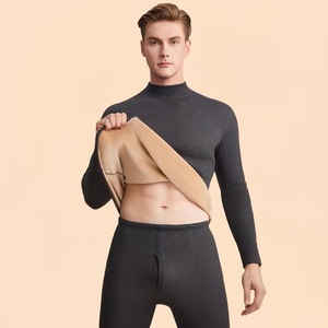 Set di Intimo Termico Invernale da <span class=keywords><strong>Uomo</strong></span> in Due Pezzi, Maniche Lunghe, Caldo e Spesso, Adatto per Climi Freddi - Product Image 2