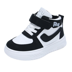 Children's Platform High-Top Board <strong>Shoes</strong> Breathable Wear-Resistant PU Waterproof <strong>Velcro</strong> Closure Casual Sports <strong>Shoes</strong> for Girls - Product Image 5