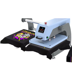 Otterpro ánh sáng màu xanh 40*50cm kép trạm dập nổi máy truyền nhiệt mới máy ép không khí trượt nhãn dệt lõi thành phần động cơ - Product Image 1