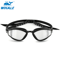Lunettes de natation professionnelles anti-buée à profil bas et miroir, pour hommes et femmes adultes, idéales pour la compétition et l'entraînement en piscine