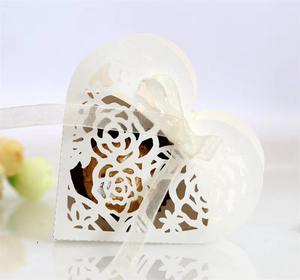 Boîtes cadeaux pour bonbons <span class=keywords><strong>et</strong></span> chocolats avec ruban, 25/50/100 pièces, emballage pour mariage, décoration, boîte à dragées - Product Image 5