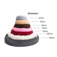 Personnalisation professionnelle Matériau en fausse fourrure Cloud-Like Comfort Doux Long Lit en peluche pour animaux de compagnie