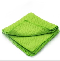 Serviette en microfibre gaufrée 40x40cm, absorbante, sans peluches, pour la cuisine, le séchage de la vaisselle, réutilisable, sans rayures, pour le nettoyage de la voiture