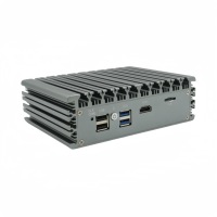 ZZY Mini pare-feu de bureau économique avec Intel Celeron N5105 4 cœurs 4 2.5G LAN Barebone DDR4 4G NVME M.2 pour PfSense Ubuntu Linux