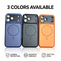 Coque de téléphone magnétique personnalisée avec dos mat givré pour iPhone 15 16 17 18 Pro Max, coque hybride magnétique mate, protection de l'appareil photo