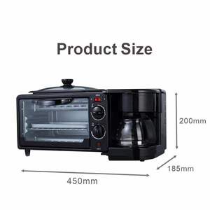 Máquina de desayuno 3 en 1 de alta calidad, sartén comercial y doméstica, Mini horno para café, barbacoa, pan, gran capacidad - Product Image 5