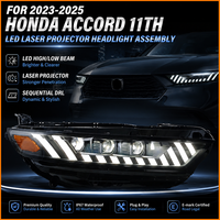 Pour Honda Accord Inspire 2023-2026 : Ensemble de phares avant à LED triple lentille style RS avec projecteur dynamique et mise à niveau des feux avant