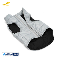 Veste imperméable coupe-vent pour chien, vêtement d'hiver chaud pour chien, veste de luxe pour chien, couleur unie, tenue pour chien pour temps froid