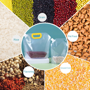 Sac de stockage et d'emballage pour céréales, anti-humidité et anti-insectes, sac scellé épaissi, conteneur portable pour aliments, riz et haricots, sac à bec verseur - Product Image 5