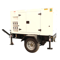 Groupe électrogène diesel sur remorque 80 kVA à prix abordable avec moteur Cummins et 50/60 Hz pour l'alimentation électrique extérieure
