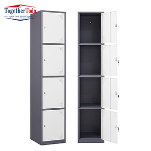 Armarios Metálicos con Cerradura, Gabinete de Almacenamiento Metálico para Gimnasio, Escuela, Oficina, Empleados, Estudiantes, Cuatro Niveles con 4 Puertas - Product Image 3