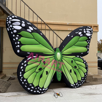 Décoration de fête sur le thème du jardin, papillon gonflable pour la cour, papillon gonflable suspendu pour fête de jardin