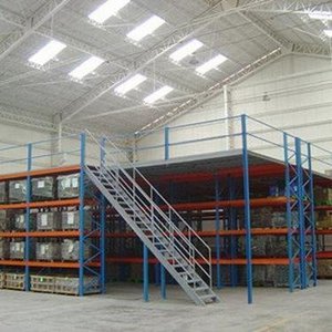 गोदाम औद्योगिक शेल्फ औद्योगिक भंडारण इस्पात तल मंच रैक मेज़नाइन फर्श प्लेटफार्म रैक - Product Image 3