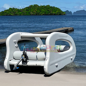 Bán buôn watercraft điện phao dwf Catamaran nổi năng lượng mặt trời điện Inflatable Nhà thuyền - Product Image 5