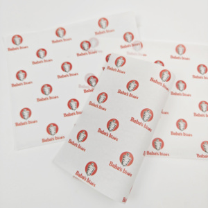 Custom Logo Printed Single-Sided Greaseproof Oil-Resistant <b>Recycled</b> Wood Pulp Recyclable Sandwich Deli Food <b>Wrapping</b> <b>Paper</b> - Product Image 6