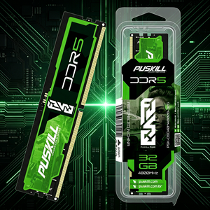 PUSKILL DDR5 16GB 4800MHz Desktop Memory <b>RAM</b> Module Red Black Design Assembled In China - Product Image 3
