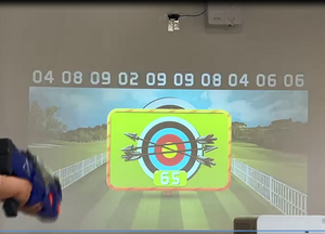 Mới nhất HD ảo cung mũi tên kỹ thuật số bắn cung trò chơi thể dục công viên giải trí chính xác bắn cung tương tác máy chiếu tường trò chơi - Product Image 2