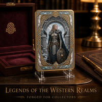 Cartes d'art mythologiques - Collection Légendes des Royaumes Occidentaux - Cadeau unique pour les collectionneurs - Décoration de bureau haut de gamme