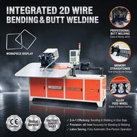 Máquina Automática CNC de Doblado y Soldadura de Alambre 2D de un Solo Paso, Fabricante de Máquinas de Doblado y Soldadura de Alambre de Acero