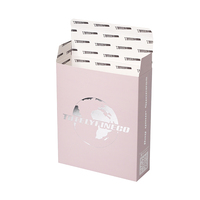 Caja de Envío Plegable Rosa Personalizada con Logotipo en Lámina Plateada, Cartón Corrugado Plegable para Cosméticos, Cuidado de la Piel, Embalaje de Pequeños Regalos