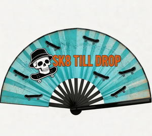 Abanico de papel de bambú personalizado para regalos de boda, Día de los Inocentes y Año Nuevo, abanicos plegables reutilizables para un estilo urbano - Product Image 5