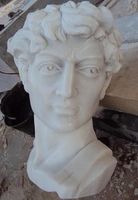 Statue de buste de David en marbre blanc de sculptures de buste en marbre célèbres
