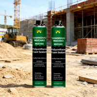 Adhésif en mousse polyuréthane monocomposant MU CHAO A33 750 ml pour l'installation de portes en bois, de fenêtres en aluminium et en plastique