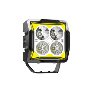 PL2410G2BW Lampe de travail LED 4 pouces 50W avec télécommande, éclairage tout-terrain 6000Lm 5000K lumière du jour IP65 Corps en aluminium - Product Image 1