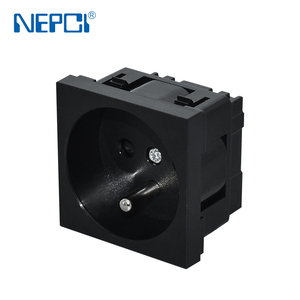 NEPCI Fourniture d'usine <span class=keywords><strong>Prises</strong></span> murales électriques en gros XJY-QB-32AK 250V 16A Prise de courant de type français 45*45 - Product Image 1