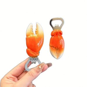 Abridor de Botellas Magnético 2 en 1 de Metal con Logotipo Personalizado, Imán para Refrigerador, Herramienta de Cocina que Ahorra Espacio, Fácil de Montar en la Pared, Removedor de Tapas de Botellas - Product Image 1