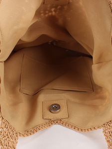 Borsa a Tracolla in Cotone all'Uncinetto Stile Costiero: Borsa da Donna alla Moda per Vacanze al Mare, Pendolarismo Casual e Uso Quotidiano - <span class=keywords><strong>Cammello</strong></span> - Product Image 4
