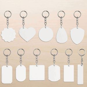 Promotional Company Activity Gifts Custom LOGO Printed Keychains Sublimation <b>Key</b> <b>Chain</b> - Product Image 3