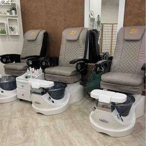 Chaise de pédicure pliable de dégagement de bain de pieds de beauté utilisée par <span class=keywords><strong>professionnel</strong></span> avec le stockage - Product Image 1