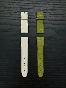 Correa de reloj deportiva de cuero de gamuza premium de 21 mm para reloj de piloto, cronógrafo, correa de repuesto de lujo para hombre y mujer - Product Image 3