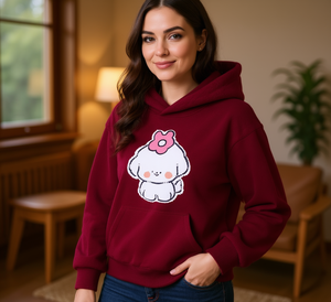 Sudadera con Capucha para Mujer, Diseño Bordado, Informal, para Invierno, 100% Algodón, Corte Regular - Product Image 2