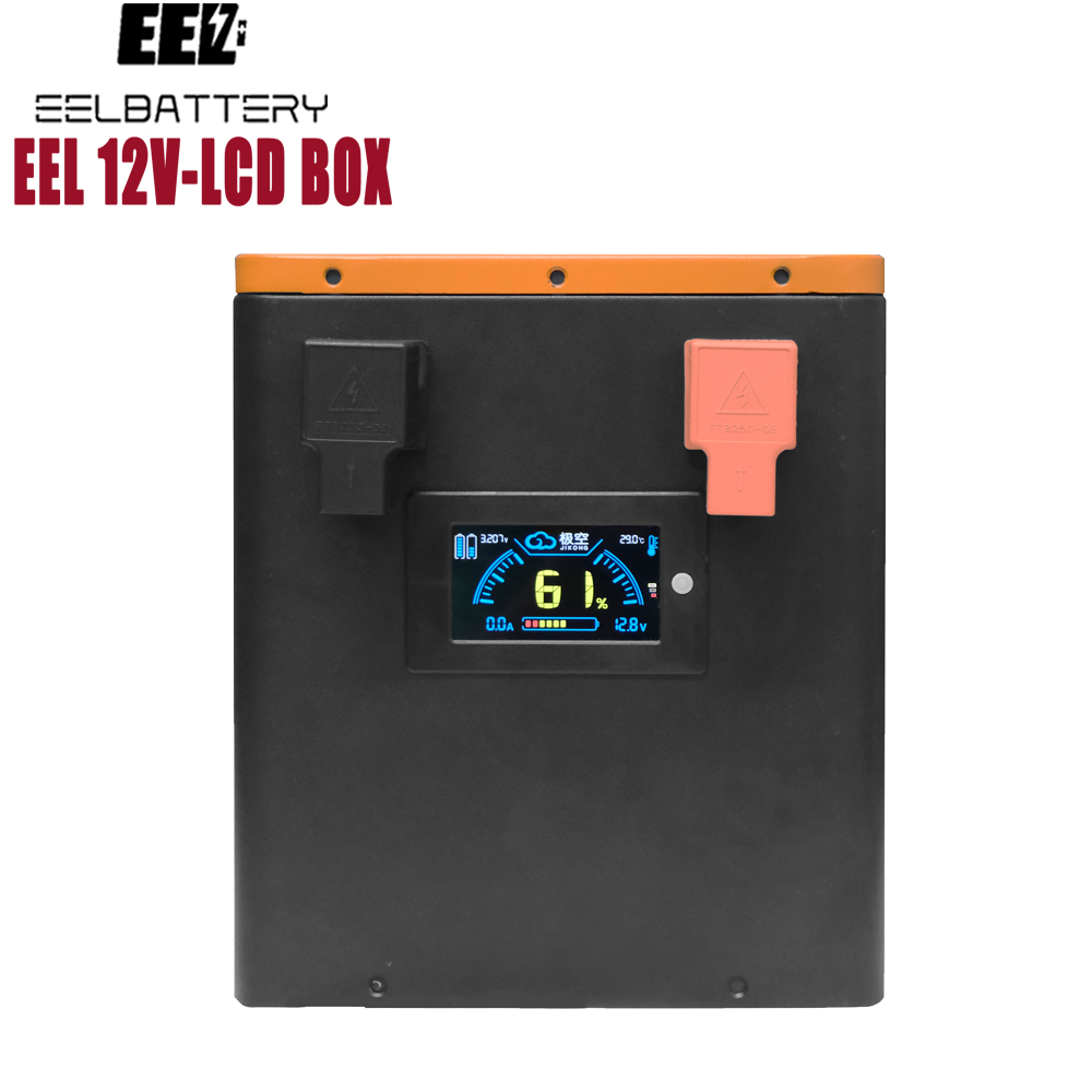 12 В 280Ah DIY литий-ионный аккумулятор с дисплеем, встроенный JK-PB2A8S20P BMS, легкая установка LiFePO4, чехол для аккумулятора